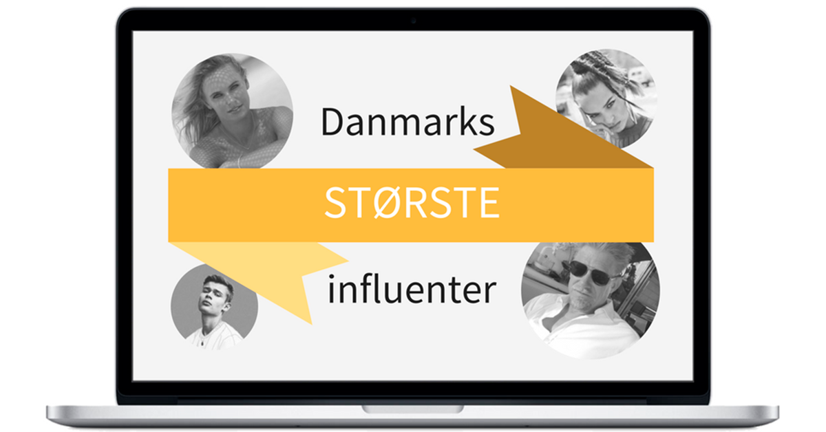 instinkt aktivitet Faial Danmarks største influencers på sociale medier - Overskrift