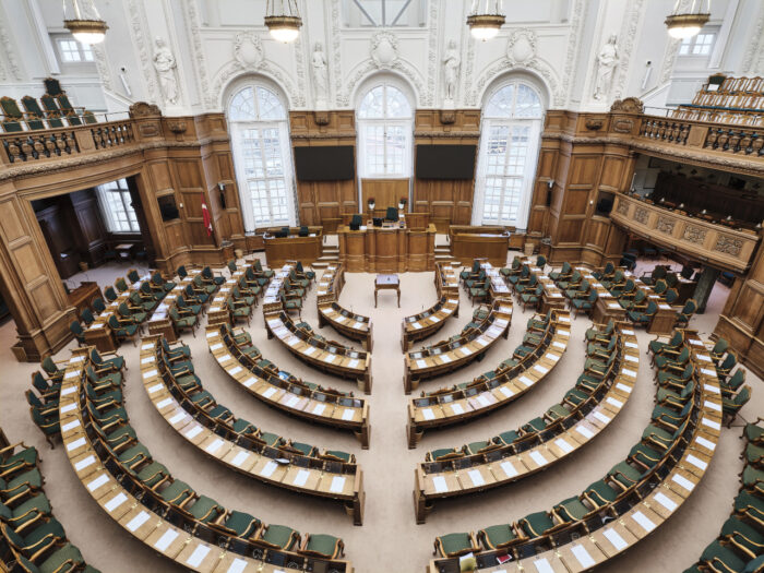 Folketingssalen. Foto: Christoffer Regild