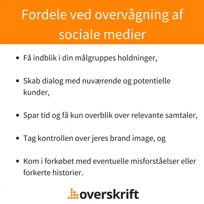 Fordele ved at overvåge sociale medier