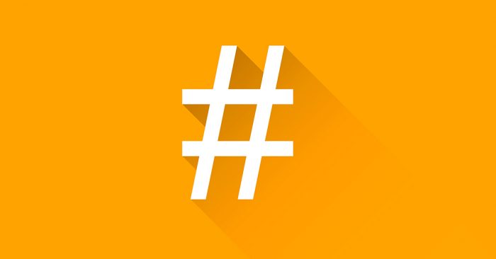 populære hashtags