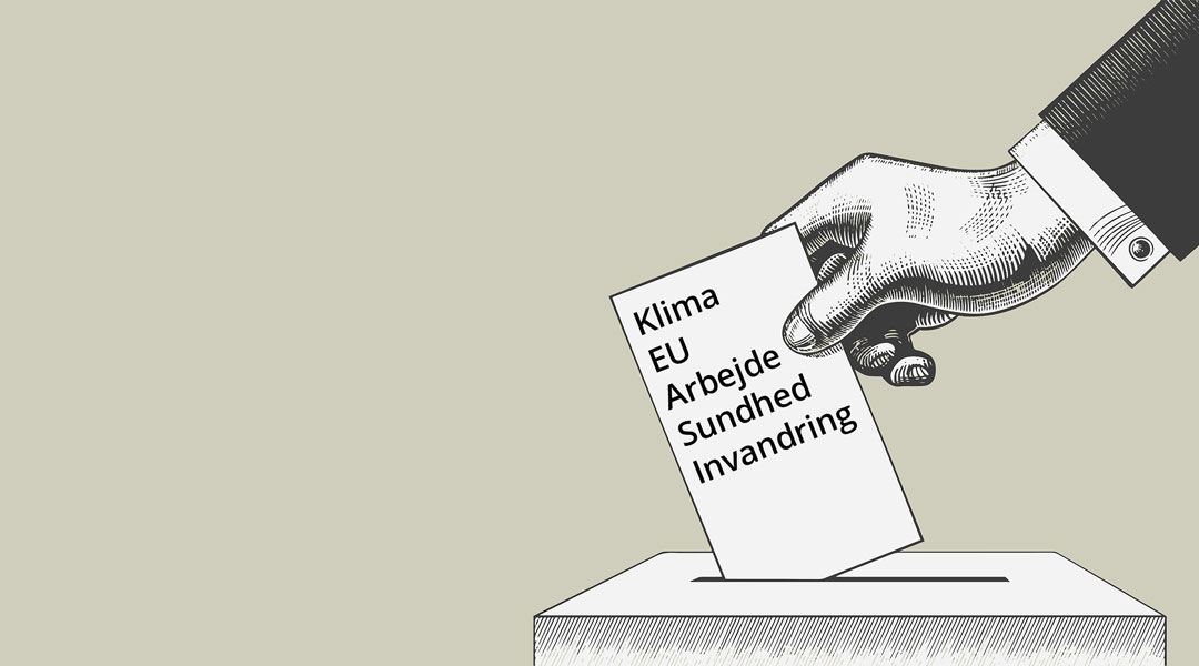 De vigtigste temaer for folketingsvalget 2019